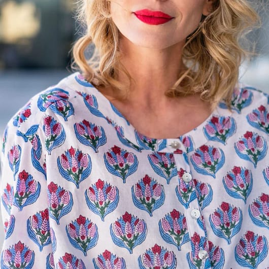 100% cotton blouse
